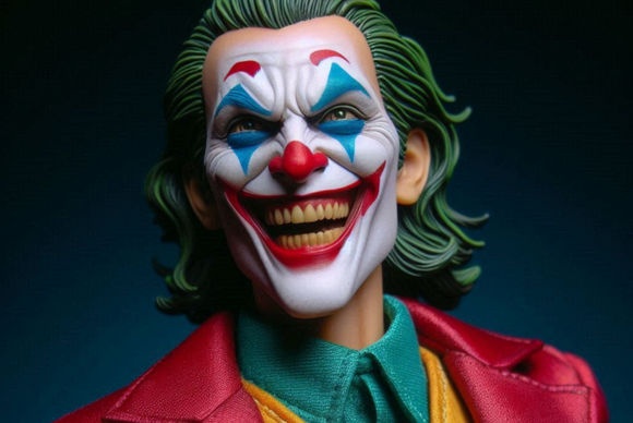 Figurka Joker z filmu.